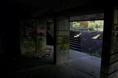 Abandoned building interior, Scotland