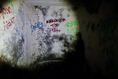 Abandoned interior at Bangour Village Hospital, West Lothian